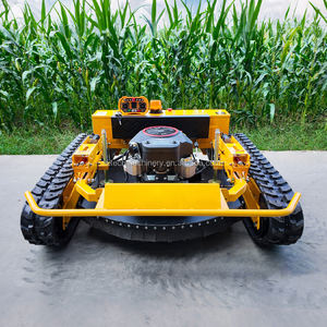 เครื่องตัดหญ้าแบบหุ่นยนต์ขนาดเล็ก ใช้เครื่องยนต์ EPA จัดส่งฟรี ความกว้างในการตัด 800 มม./1000 มม. ควบคุมด้วยรีโมทคอนโทรล แบบตีนตะขาบ - Product Image 2