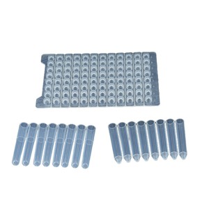 หลอดพลาสติกสำหรับใส่ตัวอย่างขนาด 1.2 มล. บรรจุ 8 หลอดต่อกล่อง สำหรับใช้ในห้องปฏิบัติการ - Product Image 1