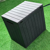 Boîte de rangement extérieure pour bois de chauffage, gants de jardinage et pots de fleurs