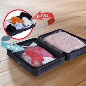 Sacs de rangement sous vide géants sacs de rangement sacs scellés sous vide sacs scellés sous vide couverture ou couette organisateur de rangement - Product Image 6