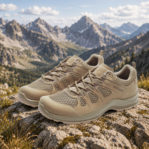 Chaussures de randonnée Elkland unisexes, tige en maille respirante, bout rond, semelle extérieure en caoutchouc, chaussures de trekking d'extérieur toutes saisons - Product Image 1