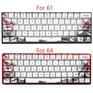 Wang jiang Plum Blossom Keycap 68 Key Dye Subbed Neuheit OEM-Profil Keycap 68 Tasten für <span class=keywords><strong>RK68</strong></span> GK68X GK68XS Keyboard Keycaps - Product Image 6