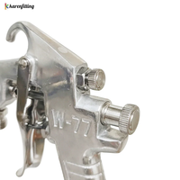 Pistolet à peinture pneumatique W-77 avec buse de 2,0 mm, alimentation par gravité, haute atomisation, gobelet de 600 ml pour la peinture sur bois et meubles