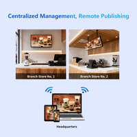 Pantalla LCD Publicitaria de 32 Pulgadas con Marco Ultra Delgado |   Señalización Digital Android para Restaurantes y Comercios, Tableros de Menú Digitales