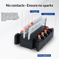 Relais statique triphasé XRKC, contrôle CC, sortie CA 60A/80A/100A, SSR-3 032, module industriel haute puissance 3-32VDC AC380C CE CCC