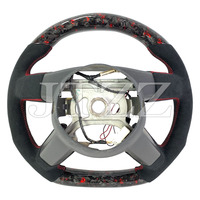 Volant en cuir et fibre de carbone forgée avec écran LED pour Chrysler 300 300c Dodge Challenger SRT, accessoires intérieurs de voiture
