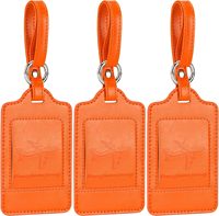 Étiquette de bagage en cuir PU LOGO personnalisé imprimé Premium PU valise de voyage étiquette ID cadeau de voyage personnalisé