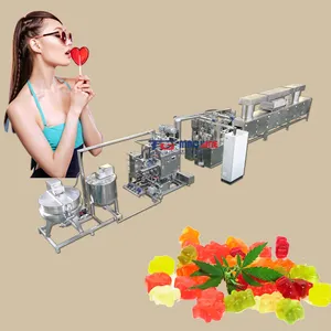 TG Automatic Tight-Construction 304Stainless Steel Long Service Life Gummy Bear Chewy Jelly Candy Making Machine Production Line