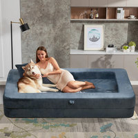 Fauteuil pouf pliable de style moderne 3-en-1 convertible canapé-lit oreiller grand canapé en fausse fourrure extensible deux places adultes