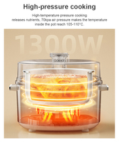 Autocuiseur Électrique Intelligent 4L à Cuisson Rapide, Multifonction, Cuisson à Couvercle Ouvert, Pot Intérieur Antiadhésif en Aluminium, Fournisseur B2B