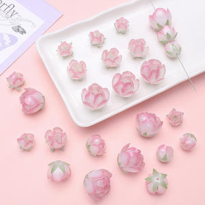 Perles en lucite à trou droit, motif fleur, couleurs assorties, pour loisirs créatifs, fabrication de barrettes, boucles d'oreilles, bracelets et accessoires - Product Image 2