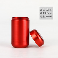 Boîtes à thé colorées en étain 80ml 100ml, récipients en étain, café mat, facile à transporter