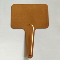 Étiquette en cuivre HUAFu de qualité supérieure en forme de T, 8,0 cm de long x 4,8 cm de large, marqueur de plantes toutes saisons pour une utilisation en intérieur/extérieur dans le jardin