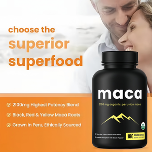Ekstrak penumbuh dan penumbuh pria, kapsul akar Maca peningkatan pria untuk pria dewasa - Product Image 4