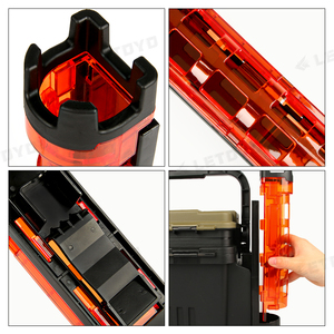 Câu cá Rod Thùng chủ Rod đứng bè thiết bị dọc chèn thiết bị cho được trang bị với hộp câu cá cực phụ kiện - Product Image 6