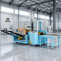 Machine d'ouverture de cartons entièrement automatique HEKON, ligne de production d'emballage industriel, logistique d'entrepôt, érigeuse de cartons