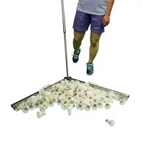 Collecteur de balles de badminton Aidibao S-021 - Outil d'entraînement de badminton télescopique portable pliable pour ramassage rapide des balles