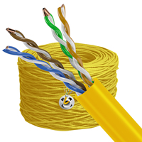 Cable LAN FTP 24AWG de Cobre Desnudo CAT5e para Exteriores, UTP, Aislado con PVC, Cable de Red Ethernet, 1000 Pies/305 Metros, 100 Ohmios