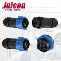 Connecteur d'aviation Jnicon M25 IP67 étanche 4 broches 50A pour panneau PCB de batterie de vélo électrique à énergie solaire