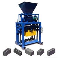 Mini machine mobile économique pour la fabrication de briques creuses en ciment pour petites usines de briques et de blocs