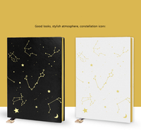 Promotionnel élégant luxe blanc étoilé papier à couverture rigide personnalisé A5 or bordure couture reliure cadeau cahier Journal planificateur
