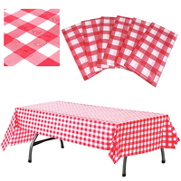Housse de table et de banc en vinyle non tissé rayé, personnalisable, avec impression sur mesure, élastique, imperméable et dos en flanelle, pour vente en gros