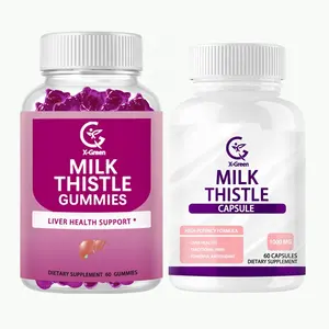 OEM Hot sell Sugar-Free Milk Thistle Gummies for Liver Cleanse Detox & Cell Repair Milk Thistle Extract & Antioxidant Support