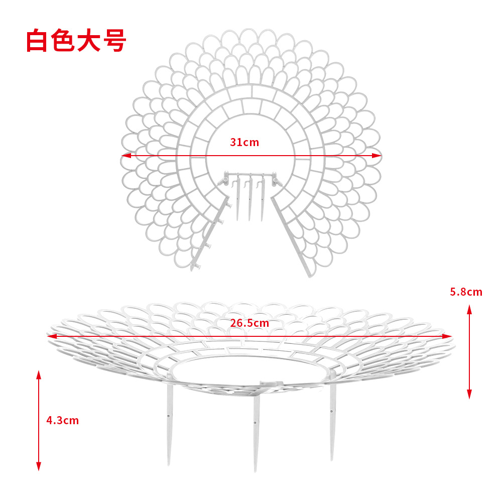 Estante grande blanco para fresas.