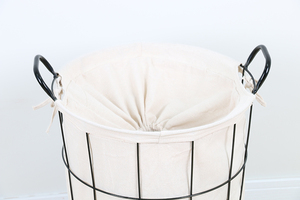 Xách tay di chuyển bông chuỗi Túi sắt trắng dây giỏ với bánh xe giặt cản trở - Product Image 4