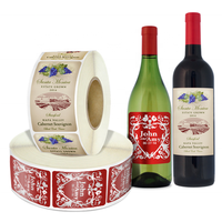 Étiquette de vin en vinyle pour bouteille de vin, autocollant adhésif, pour le cou de bouteille de vin, en étain, livraison gratuite