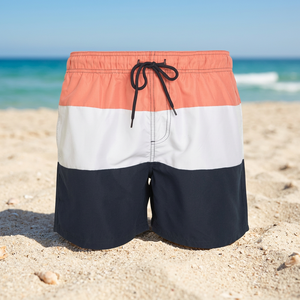 Novedad: Shorts de Playa para Hombre, Talla XXL, Color Sólido con Estampado Completo, Talla Grande, 100% Poliéster, Antibacterianos, Transpirables, de Secado Rápido - Product Image 2