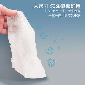 Toallitas húmedas antisépticas Haihu Weino 150mm X 180mm 60 piezas Toallitas desinfectantes no tejidas para uso diario - Product Image 5