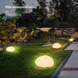 Lampes solaires de jardin, lampes solaires extérieures imperméables, lampes solaires en pierre, éclairage solaire extérieur pour allée, éclairage de pelouse de jardin - Product Image 4