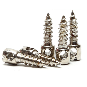 Vis de joint de plomb fendue en acier au carbone M4 en acier nickelé avec vis de cabestan de compteur d'électricité de fil de trou - Product Image 1