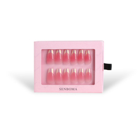 Senboma – Ongles à coller noirs : Marque privée personnalisée pour des fixations d'ongles audacieuses et sécurisées