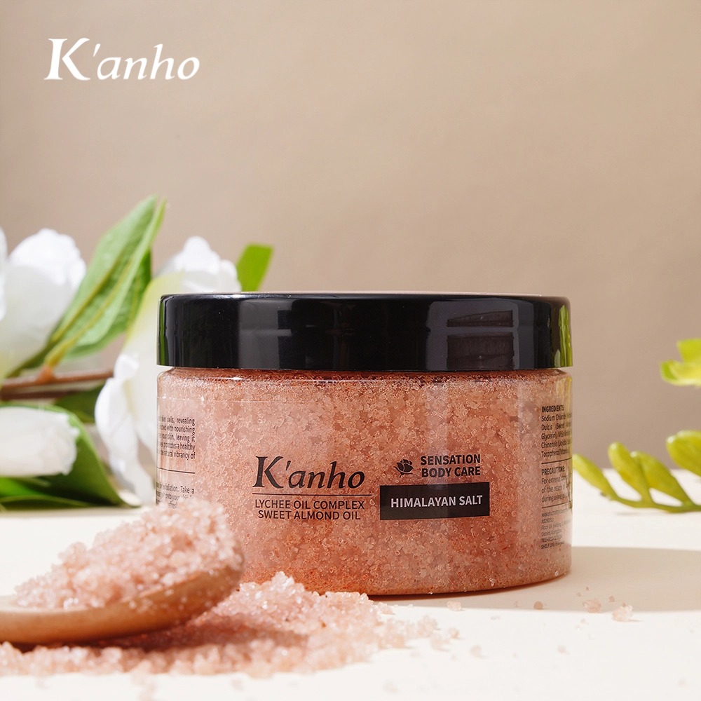 Kanho 350 г, оптовая продажа, уход за телом, хималайский скраб, комплексное масло личи, глубокое очищение и разглаживание, скраб для тела