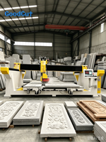 Machine de découpe CNC à pont 5+1 axes de précision, multifonctionnelle, pour le travail des matériaux naturels