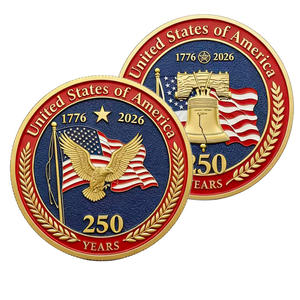 Pièce commémorative de collection américaine, thème du 250e anniversaire de la <span class=keywords><strong>D</strong></span>éclaration <span class=keywords><strong>d</strong></span>'Indépendance, avec peinture artisanale sur parchemin à plume - Product Image 4