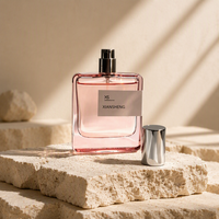 Flacons de parfum en verre rectangulaires 30ml 50ml 100ml vides, étiquette privée, pompe pulvérisatrice, design personnalisé, échantillon gratuit