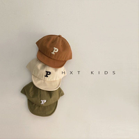 Gorra de Primavera/Otoño con Visera Suave y Letras Bordadas, Gorro de Moda para Bebés Niños y Niñas, Uso Diario