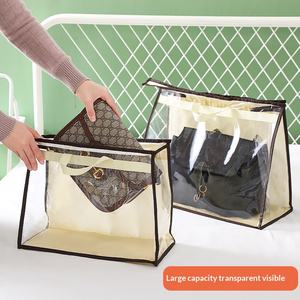 Wholesale Eco-Friendly Durable Portable Dustproof Waterproof Transparent PVC Storage Bag Clear Purse Handbag Zipper Hanging Bags - Product Image 3