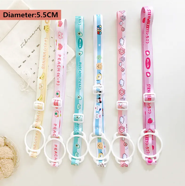 Street Fashion Lanyards Anime Baby Herbruikbare Verstelbare Water Hals Band Fles Houder Lanyard Luchtvaartmaatschappij Lanyards