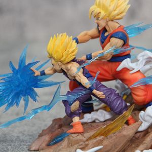 Figurine de Dragon Son Goku Son <span class=keywords><strong>Gohan</strong></span> Vs <span class=keywords><strong>Cell</strong></span>, modèle de dessin animé en PVC, 12cm, figurines DBZ - Product Image 4