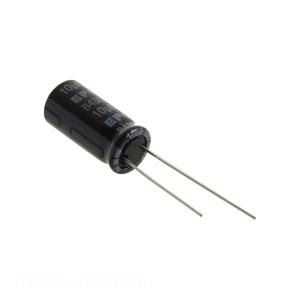 ตัวเก็บประจุแบบรูทะลุ CAP ALUM 10UF 20% 400V RADIAL TH 10 uF รุ่น B43851A9106M000 จากผู้ผลิต - Product Image 1