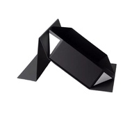 Nouvelle boîte cadeau pliante magnétique rigide en carton noir de luxe Pulida 2025, grande, recyclable, avec faible quantité minimale de commande