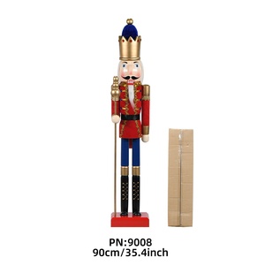 Grand <span class=keywords><strong>Casse</strong></span>-Noisette en Bois Traditionnel de 90 cm, Décoration de Noël Grandeur Nature avec Sceptre, Vente en Gros de <span class=keywords><strong>Casse</strong></span>-<span class=keywords><strong>Noisettes</strong></span> en Bois - Product Image 2