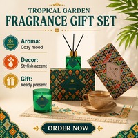 Diffuseur de parfum sans flamme fait main et écoresponsable, ensemble de bougies votives en cire de soja, coffret cadeau de luxe pour hôtel, maison, Halloween, fêtes