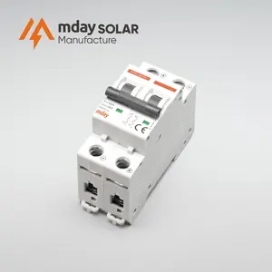 China manufacturer Mday 500V Breaking capacity 6ka mcb 2p compact circuit breaker