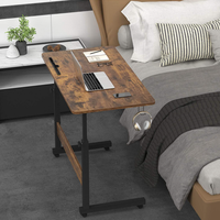 Bureau en bois réglable en hauteur avec charge USB Type-C, cadre de bureau ergonomique pour table de bureau