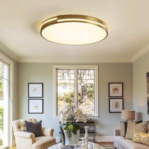 Plafonnier LED Minimaliste Moderne Ultra-Fin en Cuivre Pur pour Salon Chambre Balcon Style Nordique - Product Image 2